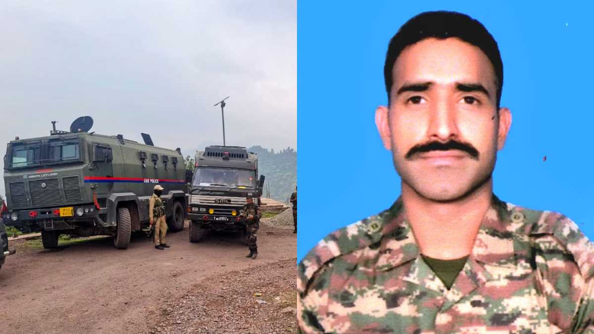 आतंकियों के साथ मुठभेड़ में शहीद हुए दिलावर खान का पार्थिव शरीर उनके पैतृक गांव पहुंचा